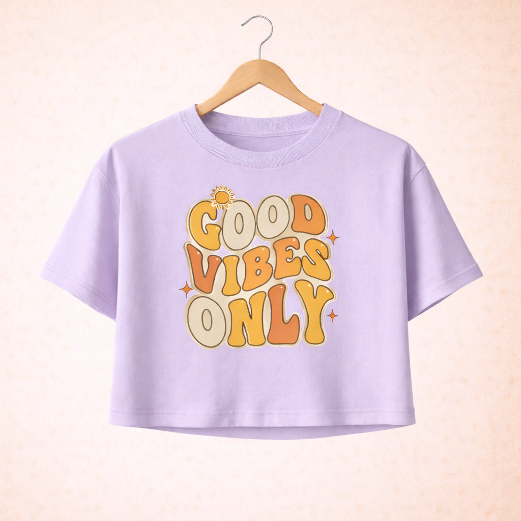 Good Vibes Only | Women’s Crop Top