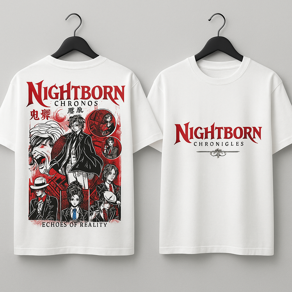 "Nightborn: Echoes of Reality" Unisex Oversized Classic T-Shirt