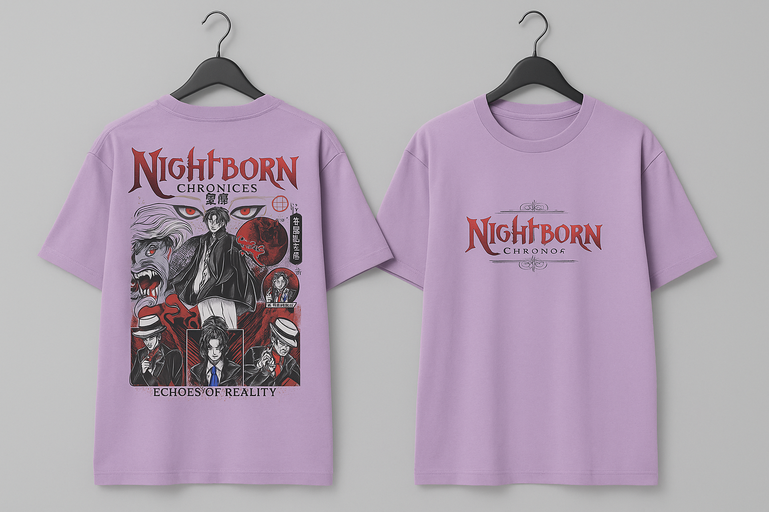 "Nightborn: Echoes of Reality" Unisex Oversized Classic T-Shirt
