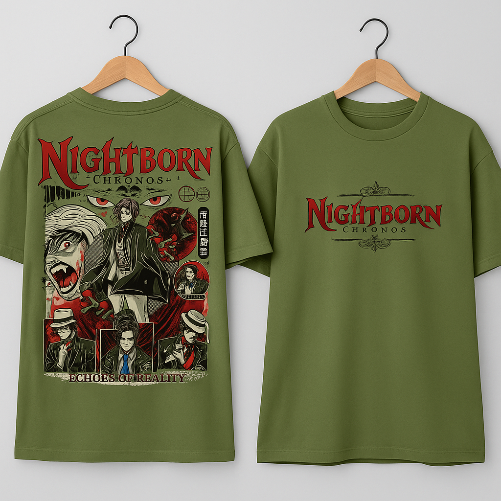 "Nightborn: Echoes of Reality" Unisex Oversized Classic T-Shirt