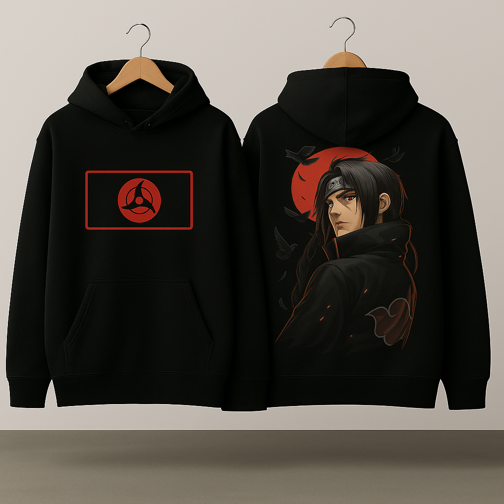 Itachi Uchiha – Mangekyou Red Moon Hoodie