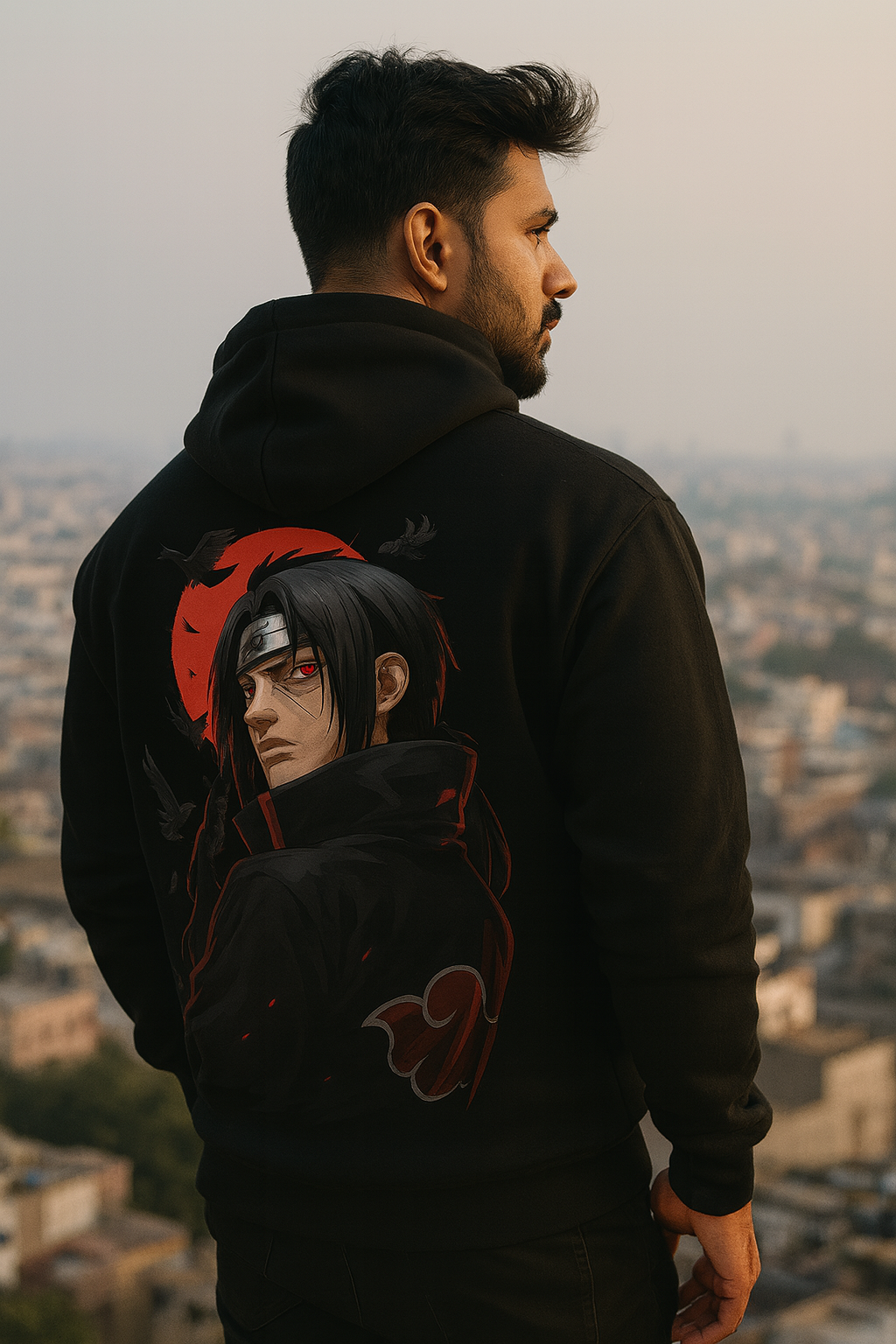 Itachi Uchiha – Mangekyou Red Moon Hoodie