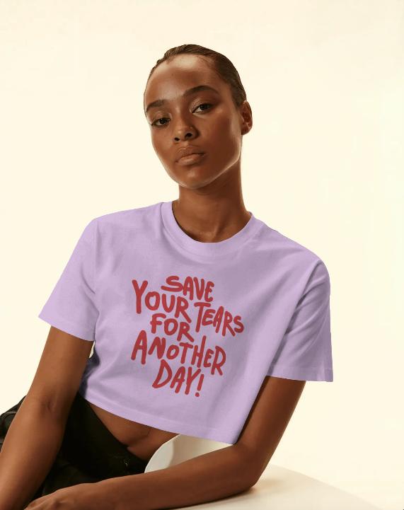 No Cry Zone Crop Top for Women