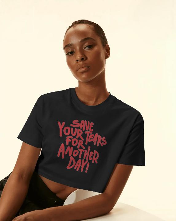 No Cry Zone Crop Top for Women